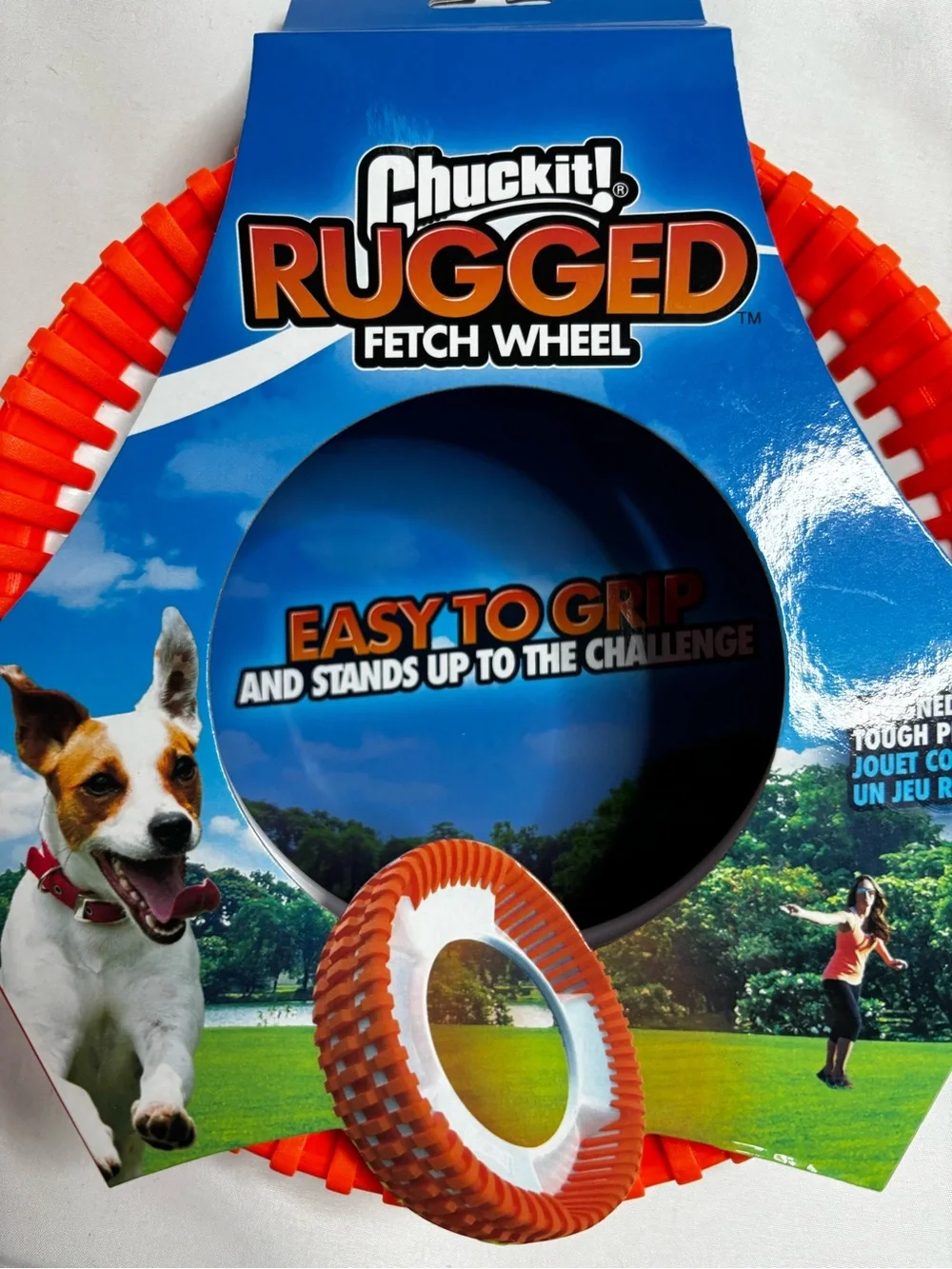 Rugged Fetch Wheel - Orange Durable Dog Toy
